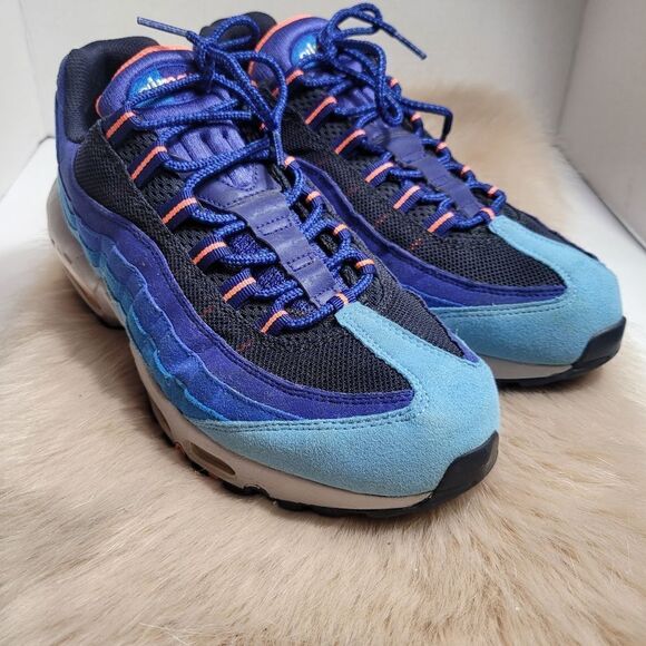 Nike Air Max 95university Blue & Bright Mango Size 9.5 - Picture 1 of 7